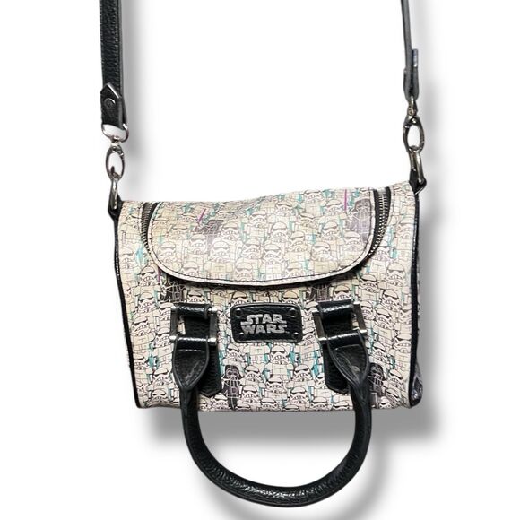 Star Wars Stormtroopers Darth Vader All Over Print Handbag Bioworld Lucas Films - Picture 2 of 11